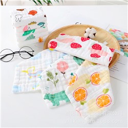 Scarf, children's towel for baby, cotton gauze eating bib, handkerchief