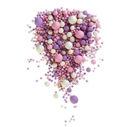 Кондитерская посыпка в цветной кондитерской глазури матовое (МИКС 86 М) 50г/ФСД