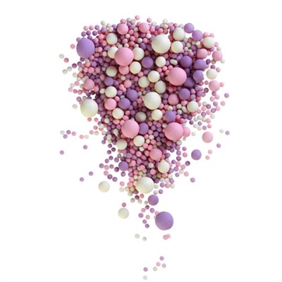 Кондитерская посыпка в цветной кондитерской глазури матовое (МИКС 86 М) 50г/ФСД