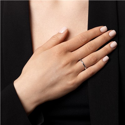 Кольцо родированное серебро 925*