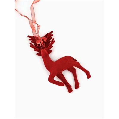 Пакет подарочный «С Новым годом», с бубенцами и ёлочной игрушкой, олень, 18×23×11 см