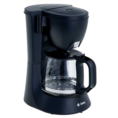 Кофеварка 600 Вт, 600 мл DELTA DL-8153 черная