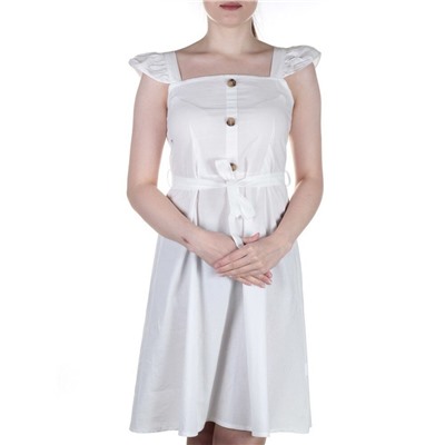 826 Платье хлопковое с поясом Fashion