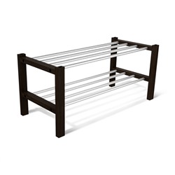 Полка для обуви Альберо SHT-SR9
                        венге / алюм.металлик