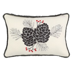 Чехол на подушку Frosted cones из коллекции New Year Essential, 30х45 см