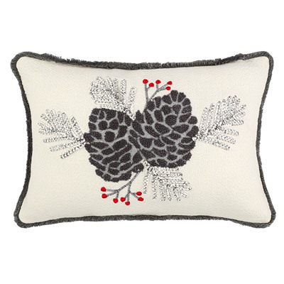 Чехол на подушку Frosted cones из коллекции New Year Essential, 30х45 см