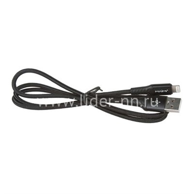 USB кабель Lightning 1.0м MAIMI X33 (черный) 5A