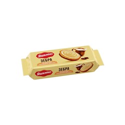 «Яшкино», печенье «Зебра» со вкусом топлёного молока, 180 г
