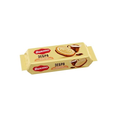 «Яшкино», печенье «Зебра» со вкусом топлёного молока, 180 г