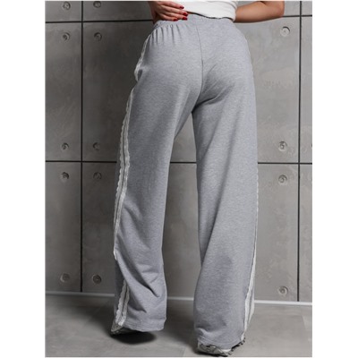 Брюки "Кружево" Серый Меланж