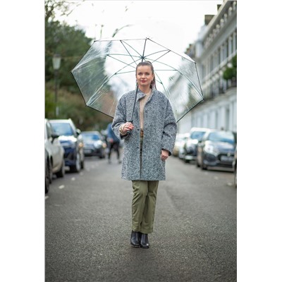 S841-004 Clear (Прозрачный) Зонт мужской гольфер Fulton