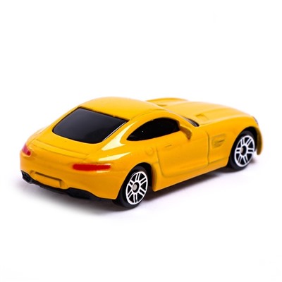 Машина металлическая MERCEDES-AMG GT S, 1:64, цвет жёлтый