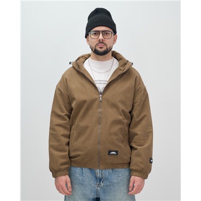 Куртка из вельвета мужская демисезонная коричневого цвета 25336K