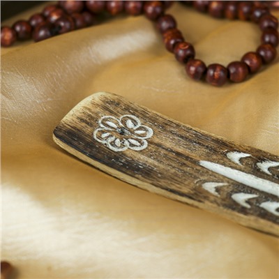 Подставка под благовония «Клевер», 0.5×3.5×26 см, дерево