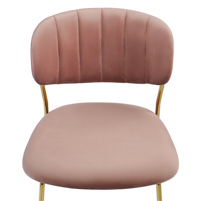 Стул Eirill, велюр, розовый