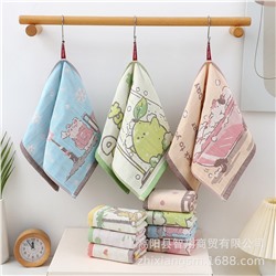 Gauze cartoon children's sweat towel, wholesale