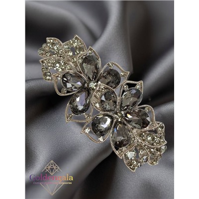 Заколка автомат для волос с кристаллами «Блеск элегантности» ЭЛЗ10/04