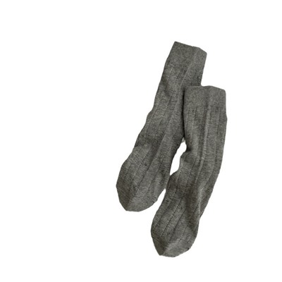 White colored silk summer spring thin knee socks