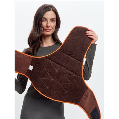 Столб-корсет согревающий на спину из верблюжьей шерсти с медной нитью