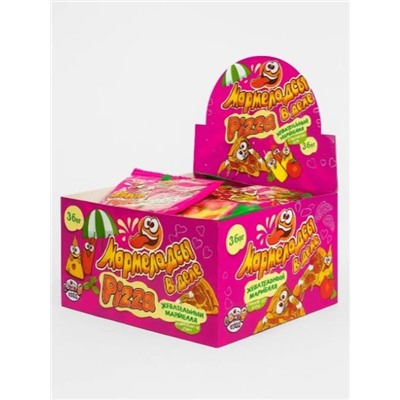 Жевательный мармелад «Мармеладсы в деле mini PIZZA», 36 шт.