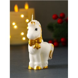 Свеча декоративная «Лошадка с бантиком», 5.5×2.6×8 см