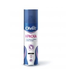 OLVIST Аэрозоль-краска д/замши ЧЕРНЫЙ 250 мл/12