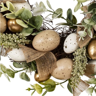 GAEM Изделие декоративное "Венок пасхальный", L32 W7,5 H31 см