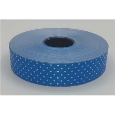 Лента Belatex PAS100Blue, синий в горошек