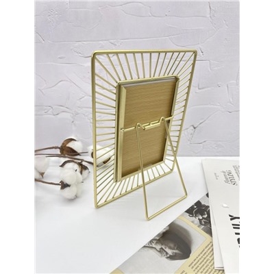 Фоторамка «Rays», gold, металл (10*15 см)