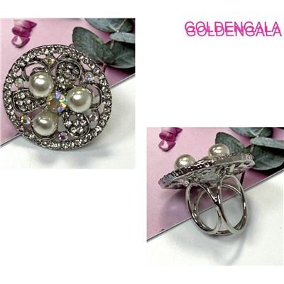 211528 Зажим для платка диаметр 3,5 см БР1/1