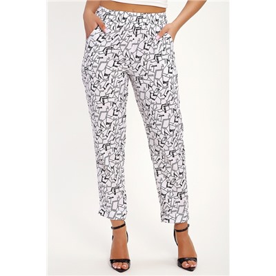 Женские брюки 32831 / черно-белый