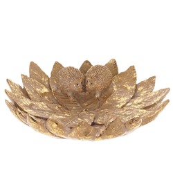 GAEM Блюдо декоративное "Ёжики на листьях", L23,5 W24 H6 см