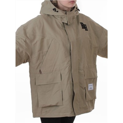3097 GREY/GREEN Куртка демисезонная женская (100 гр. холлофайбер)