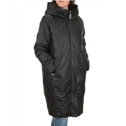 23-110 BLACK Пальто демисезонное женское (100 гр. синтепон)