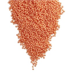 Кондитерская посыпка в цветной кондитерской глазури жемчуг персик 2 мм (МИКС 133) 50 гр/ФСД