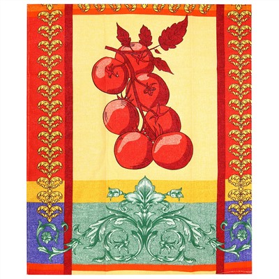 Полотенце кухонное рогожка 48х62см "Фестиваль вкусов-3", 171г/м2, хлопок 100%, "Домашняя мода" (Россия)