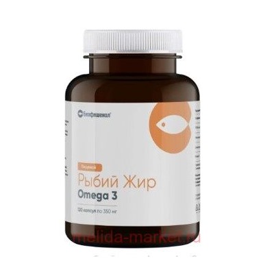 РЫБИЙ ЖИР БИАФИШЕНОЛ ОМЕГА-3 N120 КАПС БАД