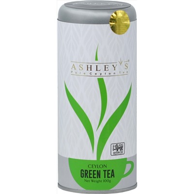 ASHLEY'S. Green tea 100 гр. жест.банка (Уцененная)