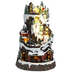 Фигурка декоративная "Рождество" (4 мелодии, подсвет, движ, 3xAA н/п, +USB), L23,5 W23, H38,5 см