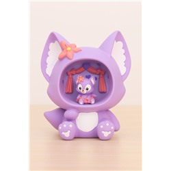 Ночник «Fox flower», purple (18 см), пластик