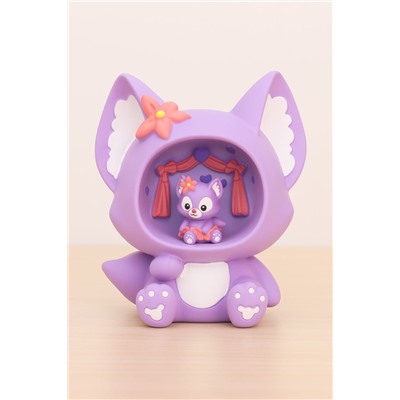Ночник «Fox flower», purple (18 см), пластик