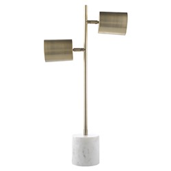 Лампа настольная Irjo, 33х13х73 см, золотистая