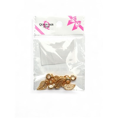 Подвеска «Лист», цвет золото