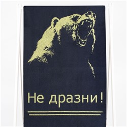 6с102.411ж1 Медведь (т.серый1) Полотенце махровое 67х150см