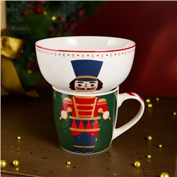 НАБОР ПОСУДЫ LEFARD "ЩЕЛКУНЧИК" 2 ПР. (КРУЖКА 360МЛ, САЛАТНИК 500МЛ)