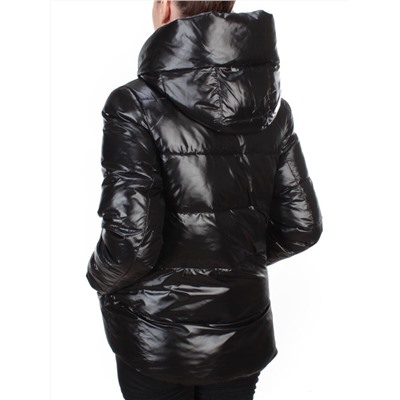 2197-1 BLACK Куртка зимняя женская MONGEDI (200 гр. холлофайбера)