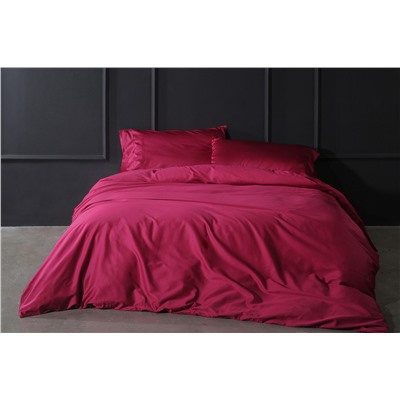 Простыня из поплина Малиновый