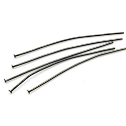 Пины-штифты 50*0,8мм цв.черный никель, упаковка 25пар.