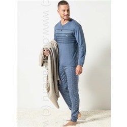 Пижама мужская №DU628 Loungewear Cotonella Образец