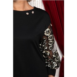 Платье Мисс Элегантность НЬЮ (черное/золото) П14745-18М